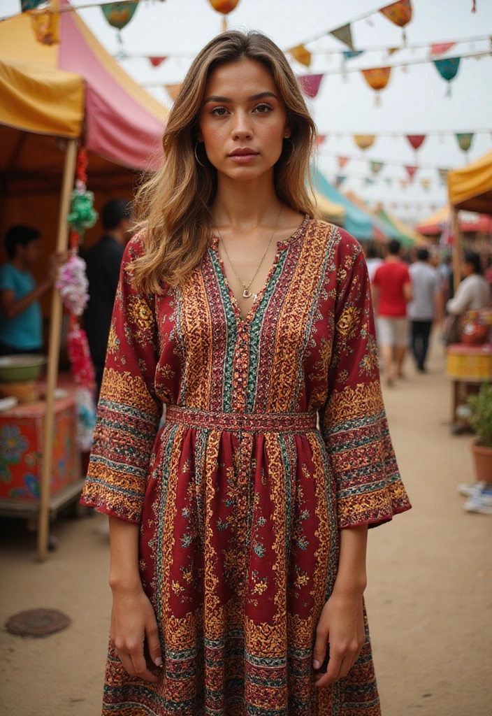 22 Bohemian Style Outfits That Will Make You the Star of Every Festival (You Won't Believe #7!) - 9. Ethnic Prints and Patterns