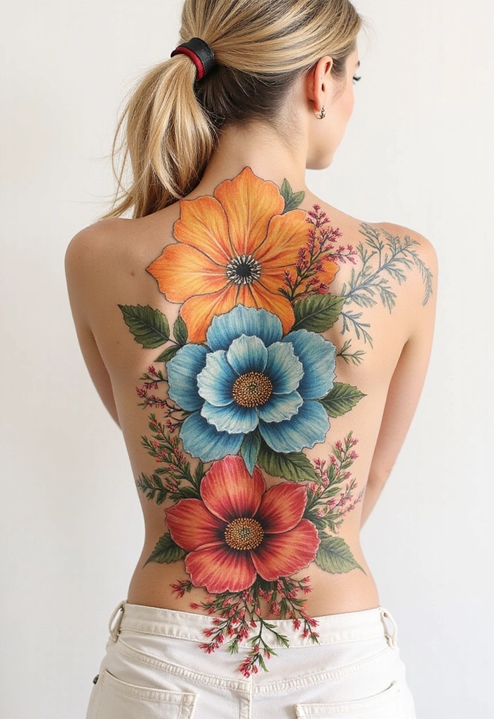 28 Lower Back Tattoos for Women That Are Bold and Beautiful! - 26. Seasonal Themes