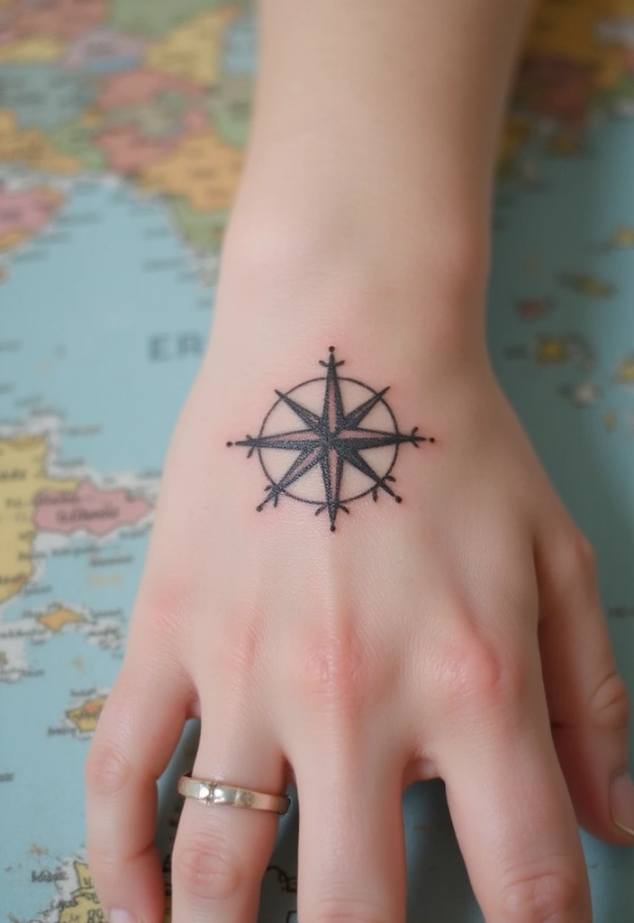 28 Small Hand Tattoos That Will Make You Want One Right Now! - 17. Travel-Inspired Tattoos
