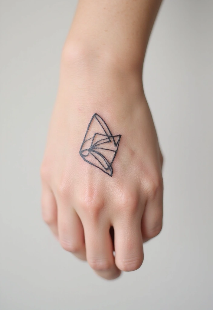 28 Small Hand Tattoos That Will Make You Want One Right Now! - 21. Unique Shapes and Lines