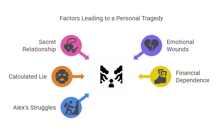 Infographic showing trauma effects including social withdrawal and emotional distress.