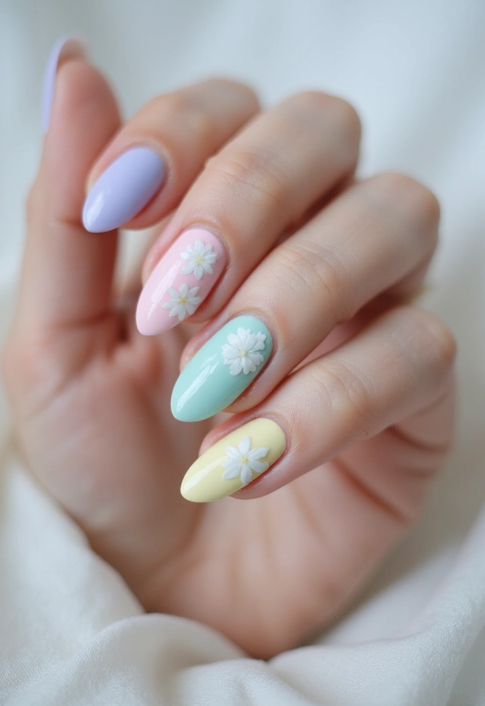 30 Gorgeous Almond Nail Designs That Look Chic on Everyone - 9. Pastel Dream