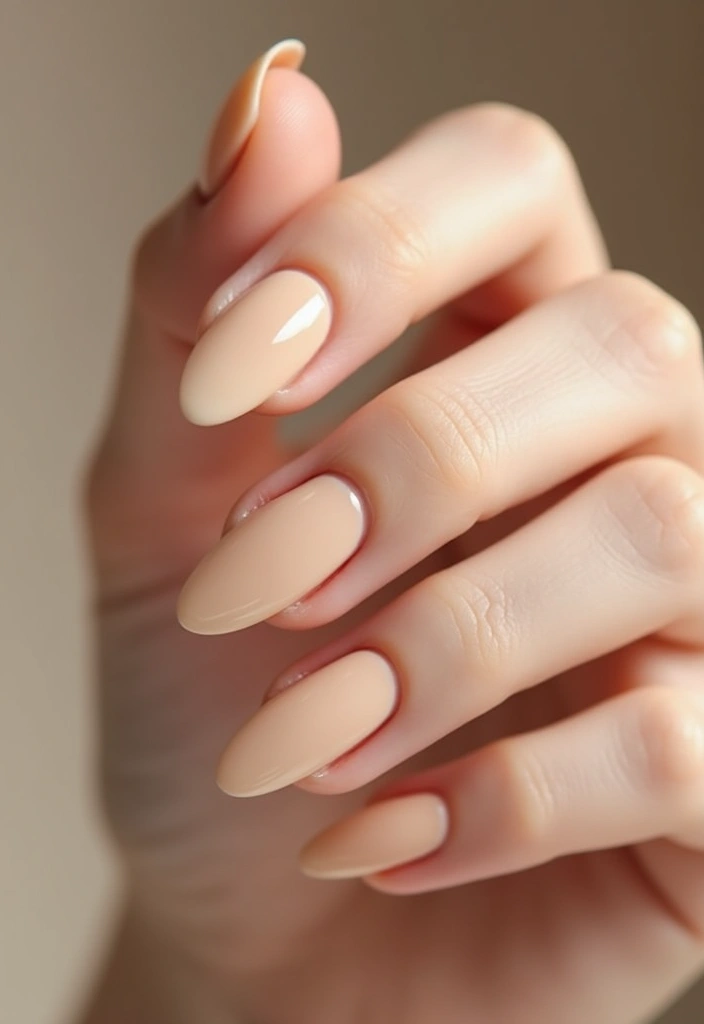 31 Elegant Nude Nail Designs Perfect for Work and Weddings - 1. Classic Nude